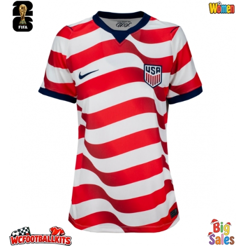 United States Tyler Adams #4 Replica Home Stadium Shirt for Women World Cup 2026 Short Sleeve
